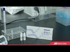 Streptokok van de keelzwabber een Snelle Cassette van Testkit one step disposable plastic